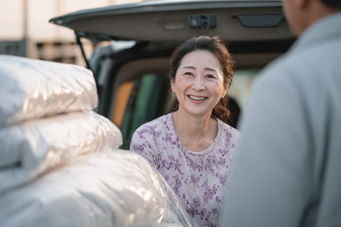 布団レンタルの来社受け取り割引