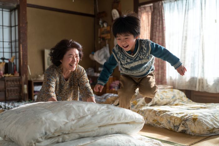 孫の泊まり用布団がないときのレンタル