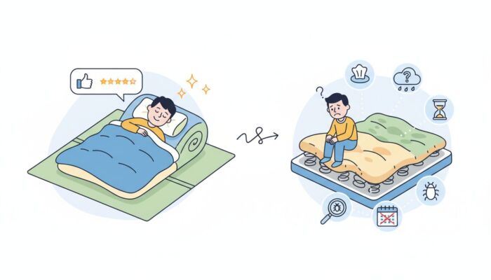 なぜ、布団レンタルの「口コミ」だけでは安心できないのか