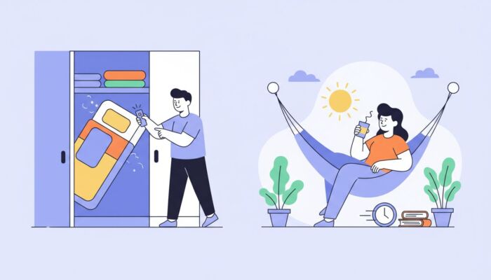 布団の準備から解放されて、もっと自由な時間を