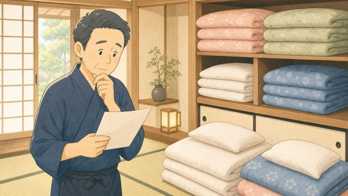 旅館で布団が足りなくなるのは、準備不足だけではありません - 丸よし