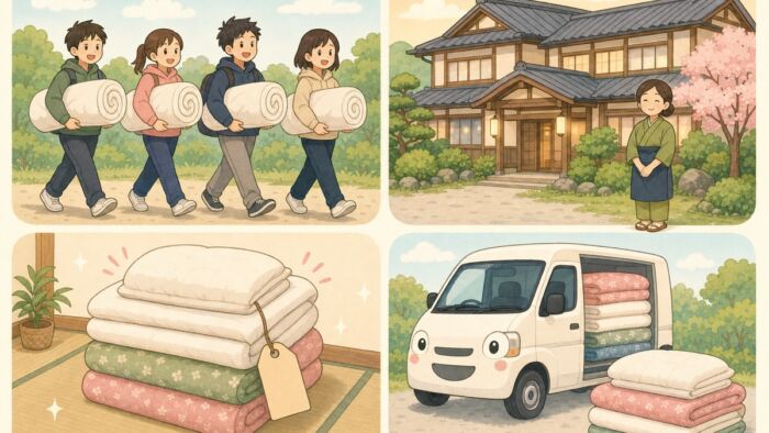 合宿の布団、調達方法を整理すると4つあります - 丸よし