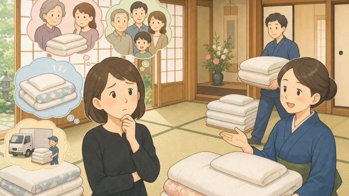 法事の布団準備で悩みやすいこと - 丸よし
