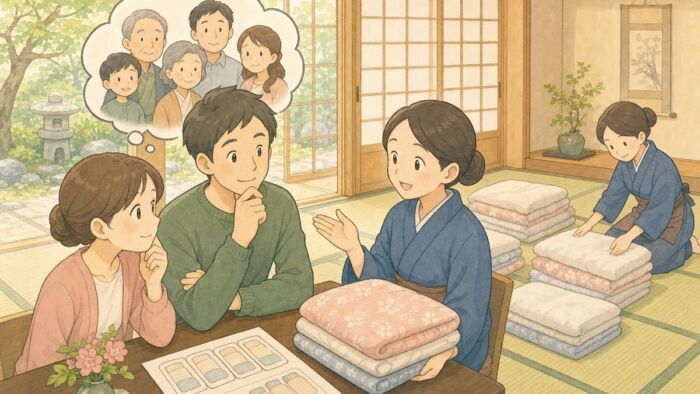 親族の宿泊人数が読めないときの考え方 - 丸よし